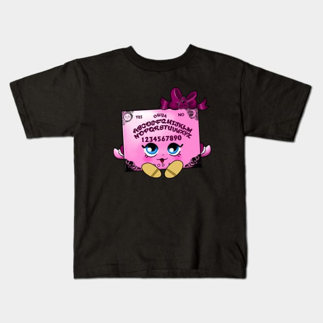 Shopkins Ouija Board Kids T-Shirt by Becca Whitaker